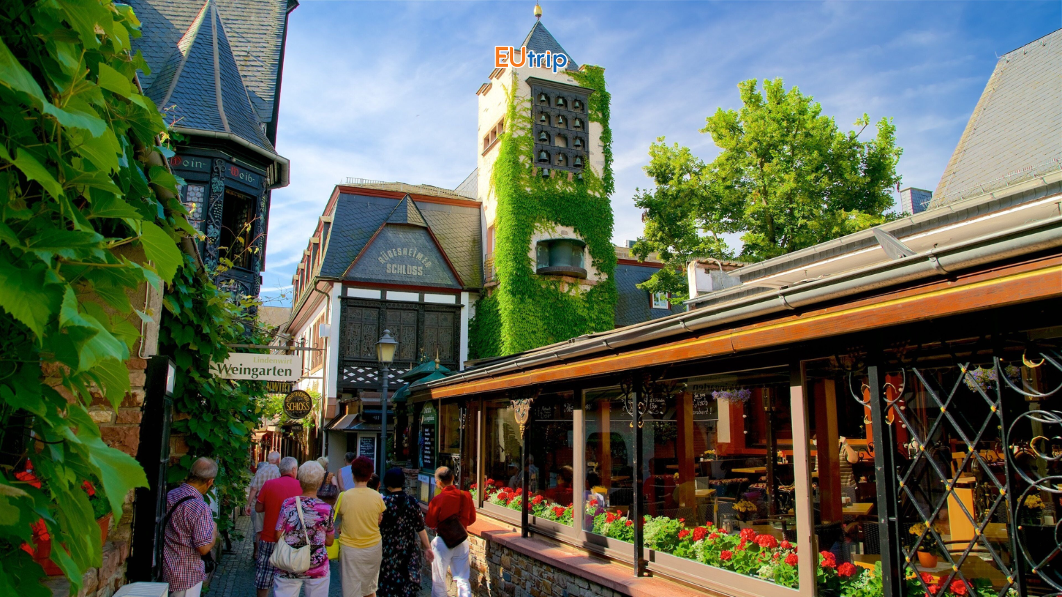 Rüdesheim am Rhein ngõ Drosselgasse Con ngõ