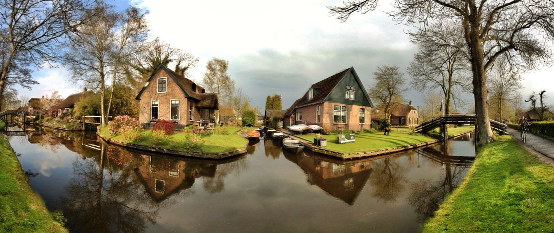 giethoorn village from above eutrip du lịch châu âu 3